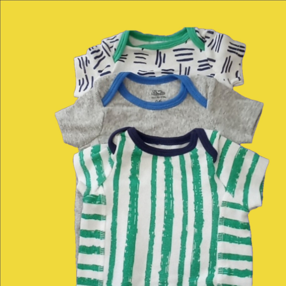 NWOT.. 3 ONESIES  0-6 mos